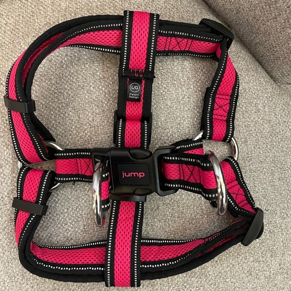 JUMP-Vibrant Pink and Black Pet Harness - Picture 1 of 2